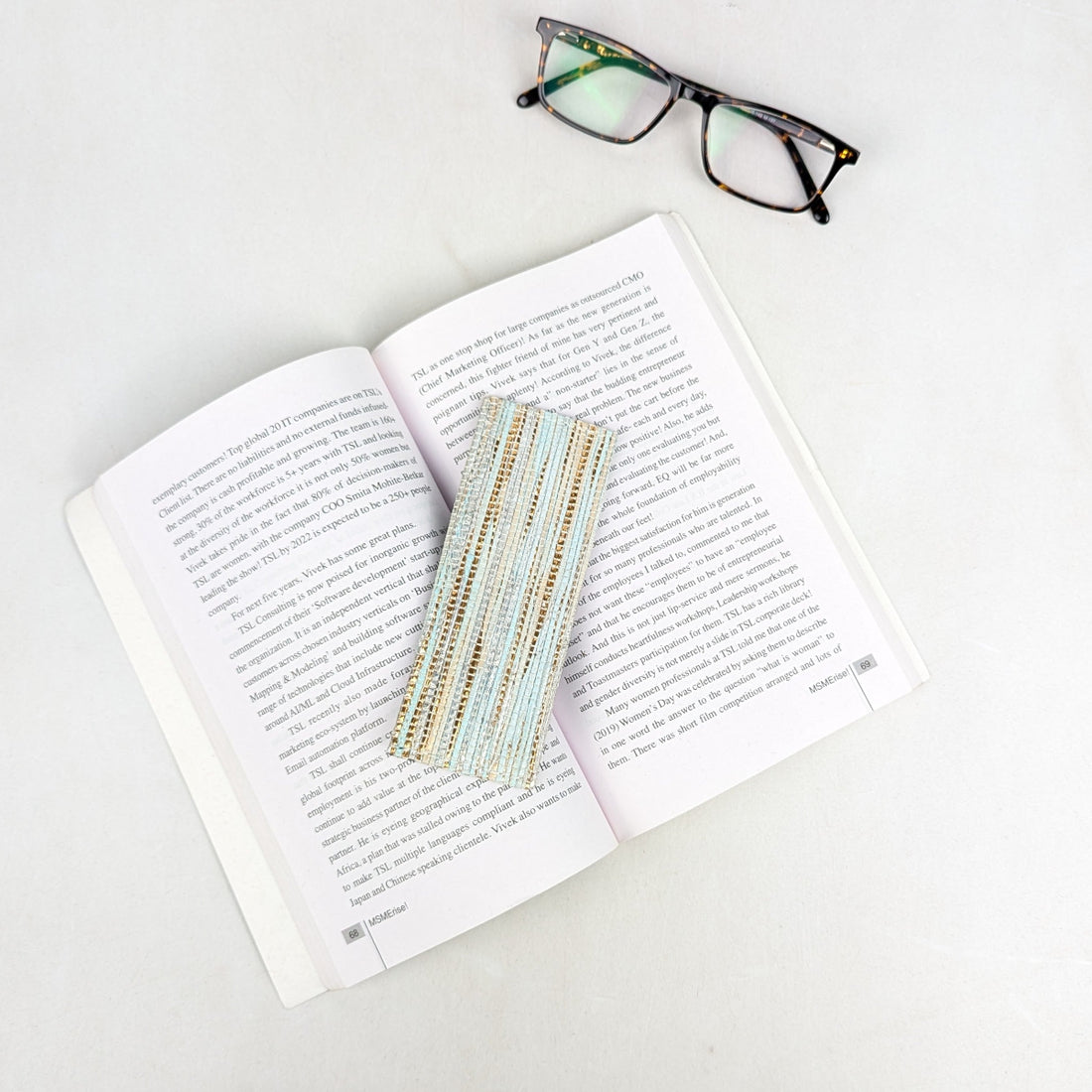Upcycled Handcrafted Bookmark (BM0826-002) 