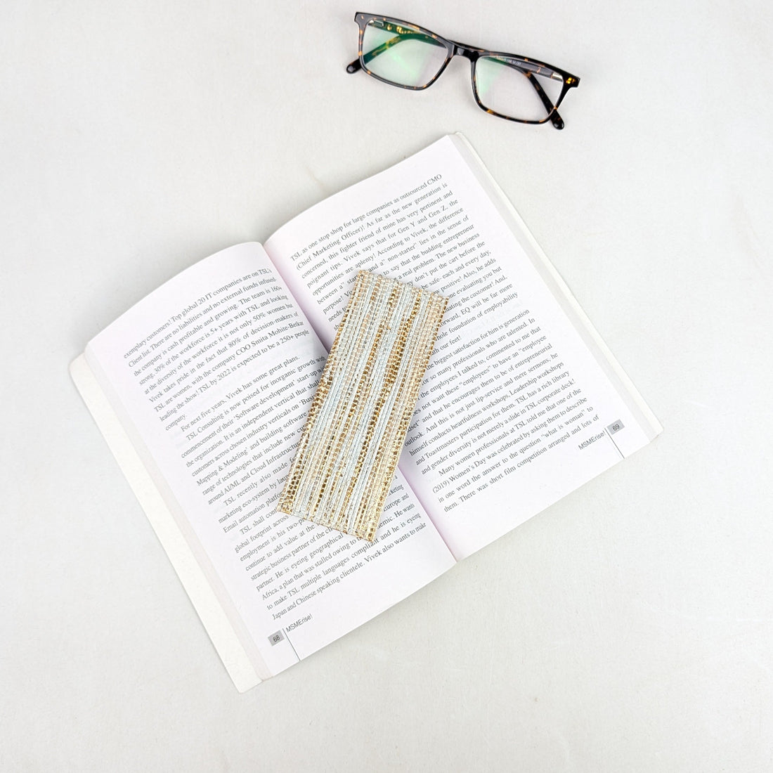 Upcycled Handcrafted Bookmark (BM0826-005) 