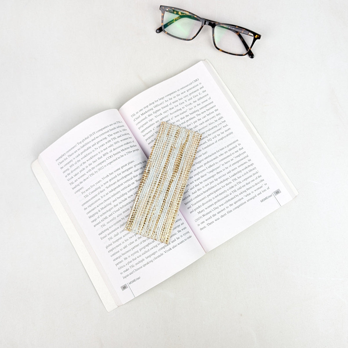 Upcycled Handcrafted Bookmark (BM0826-005) 