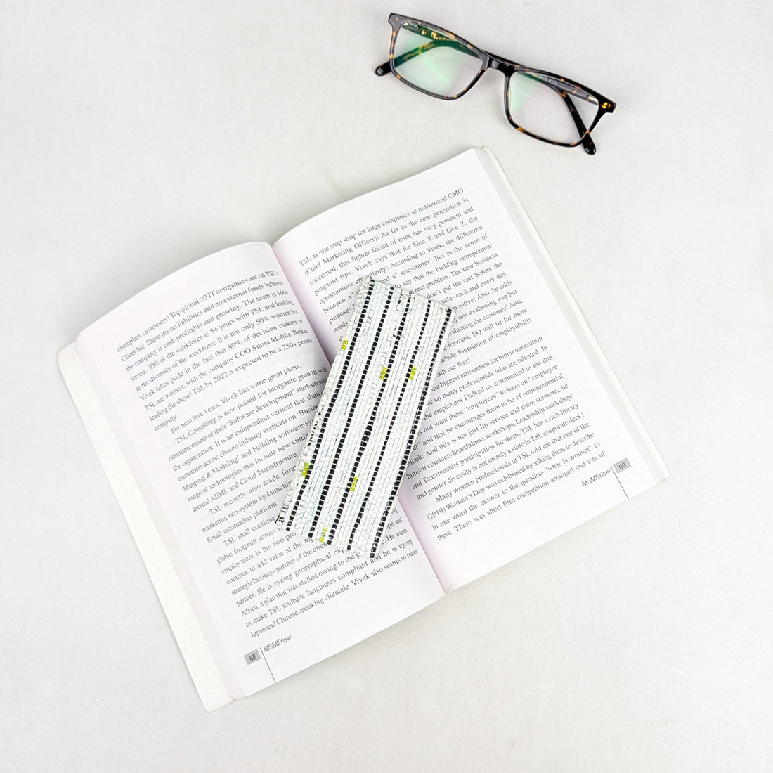 Upcycled Handcrafted Bookmark (BM0826-007) 