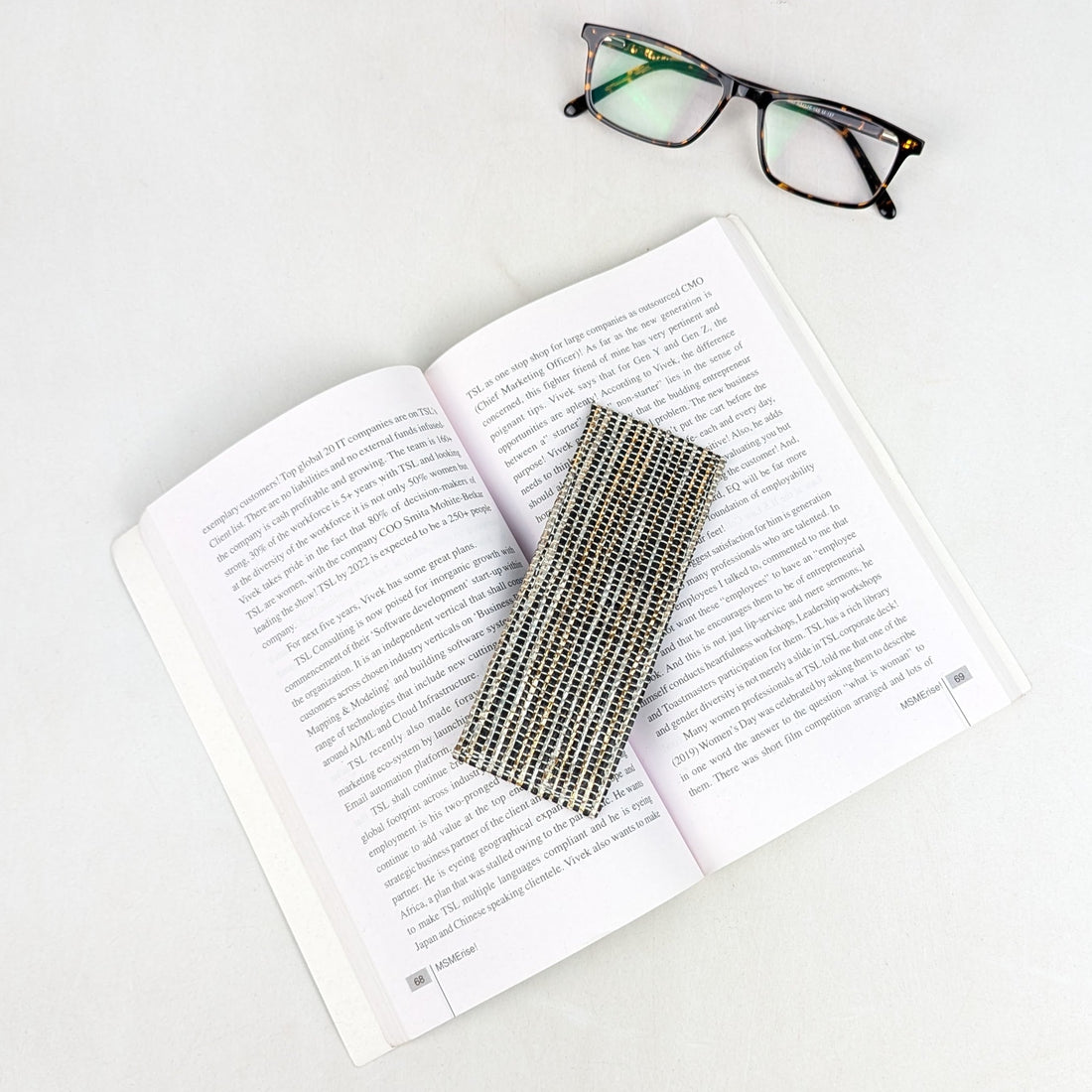 Upcycled Handcrafted Bookmark (BM0826-011) 