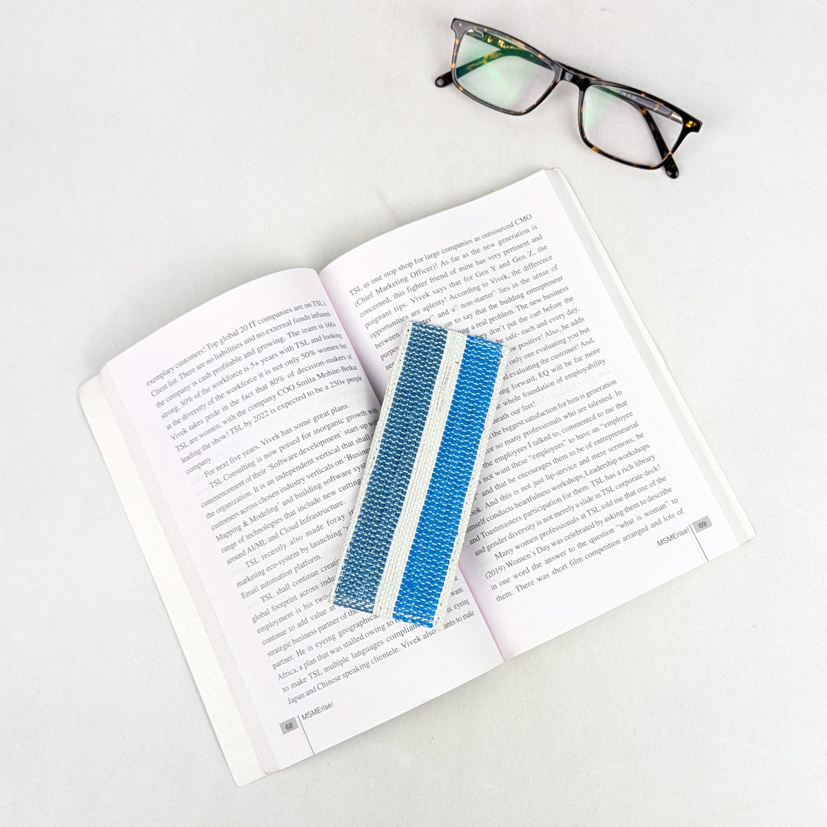 Upcycled Handcrafted Bookmark (BM0826-023) 