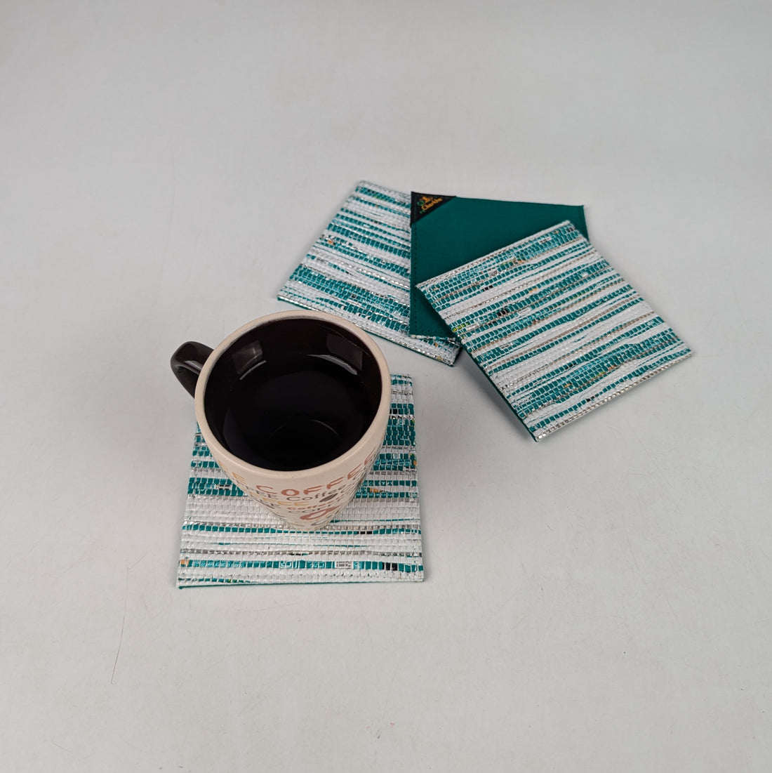 Upcycled Handcrafted Coaster (C0625-002) PS_W
