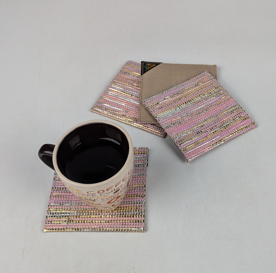 Upcycled Handcrafted Coaster (C0725-003) PS_W