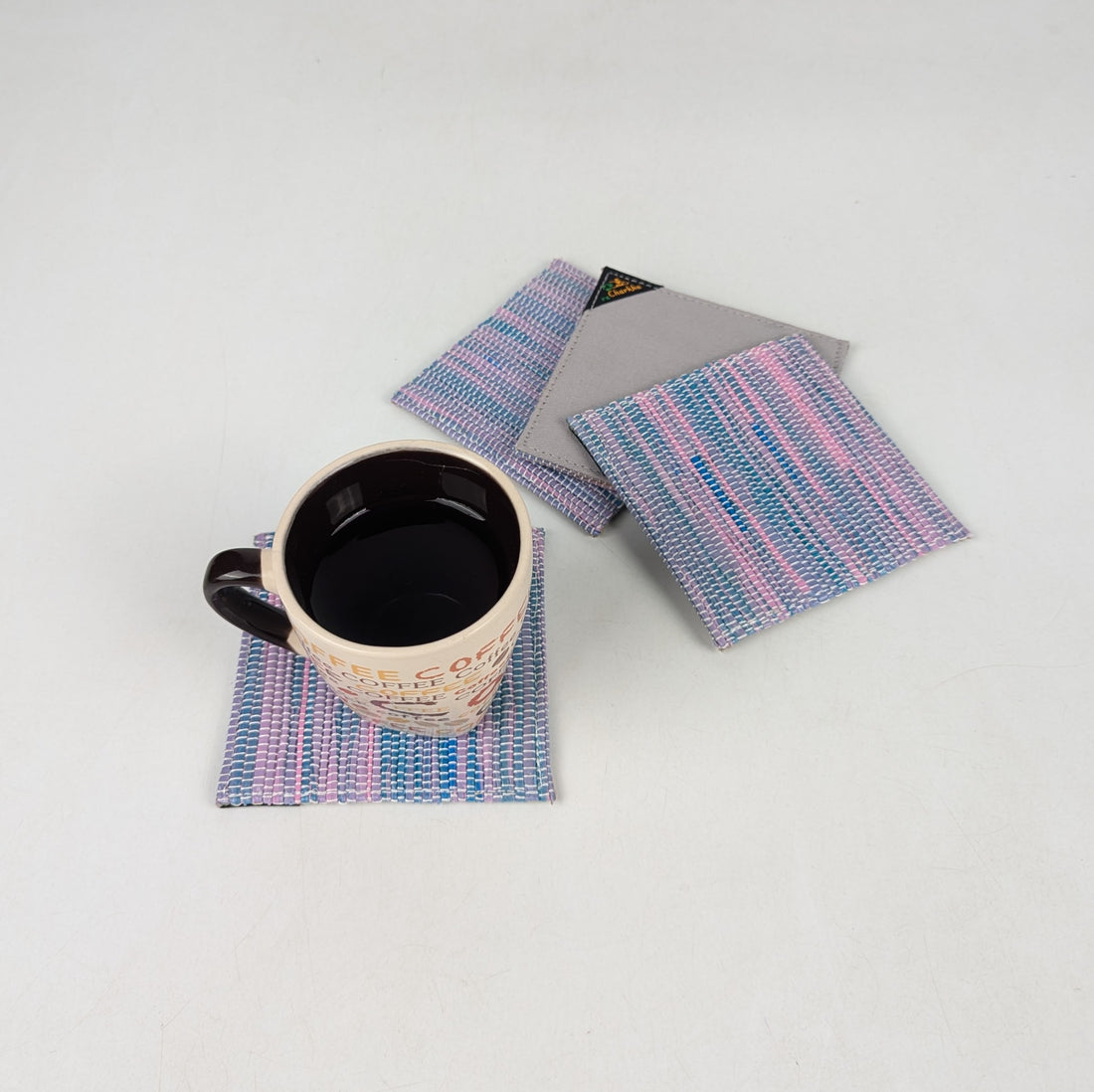 Upcycled Handcrafted Coaster (C0725-014) PS_W