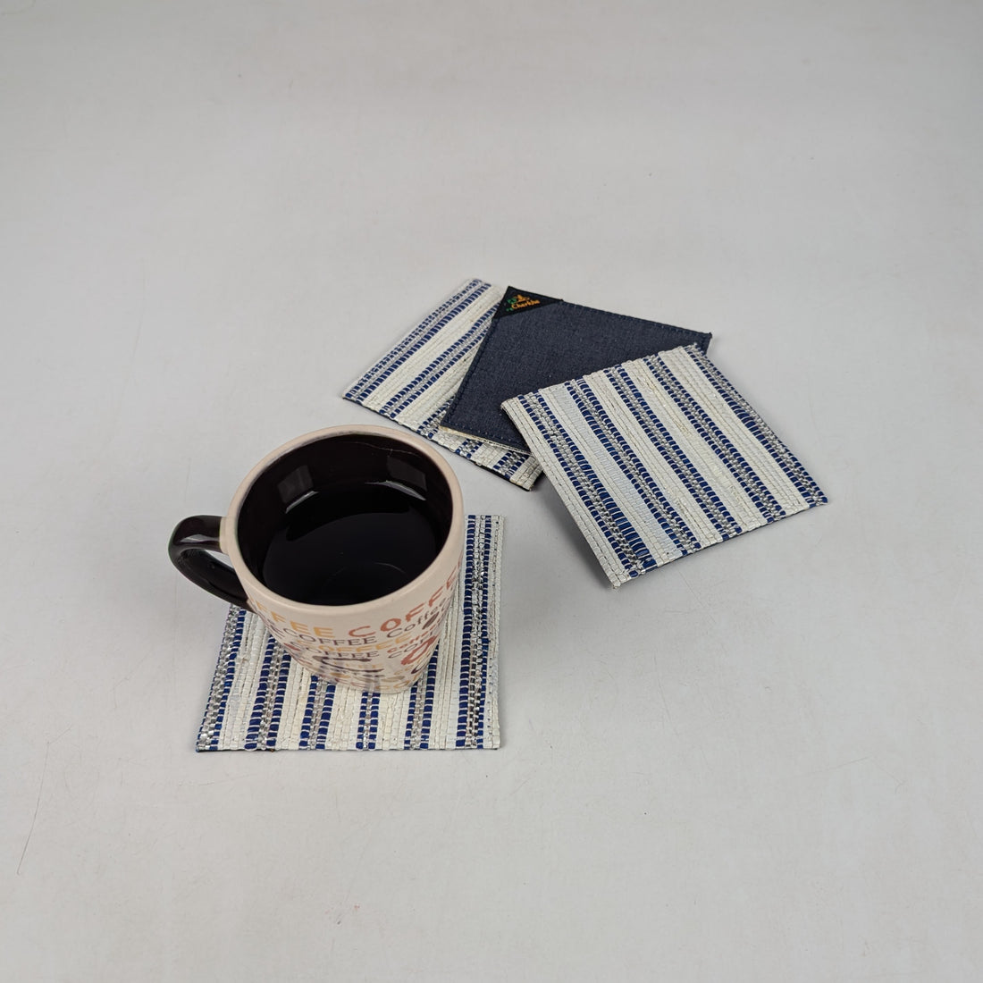 Upcycled Handcrafted Coaster (C0725-015) PS_W