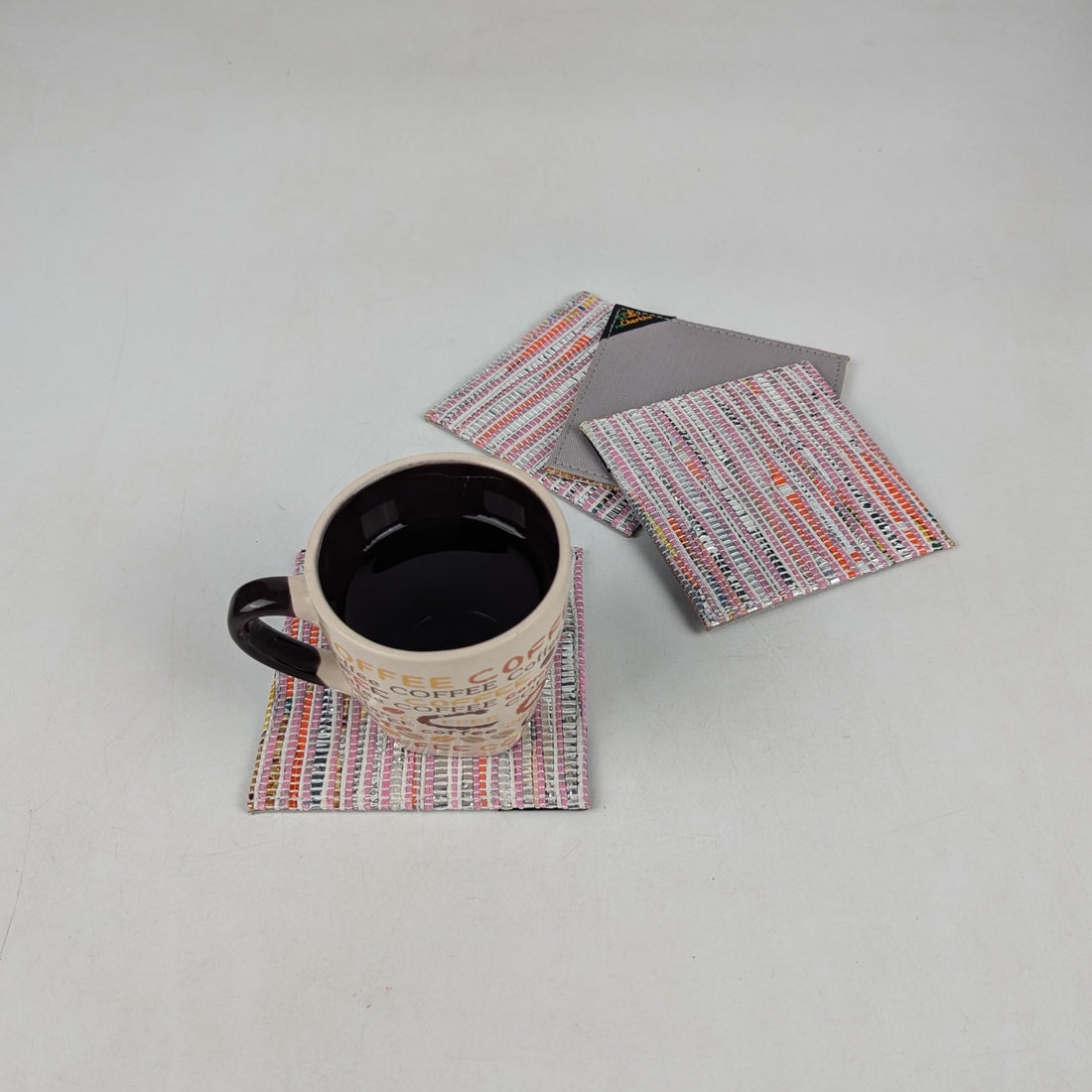 Upcycled Handcrafted Coaster (C0725-018) PS_W