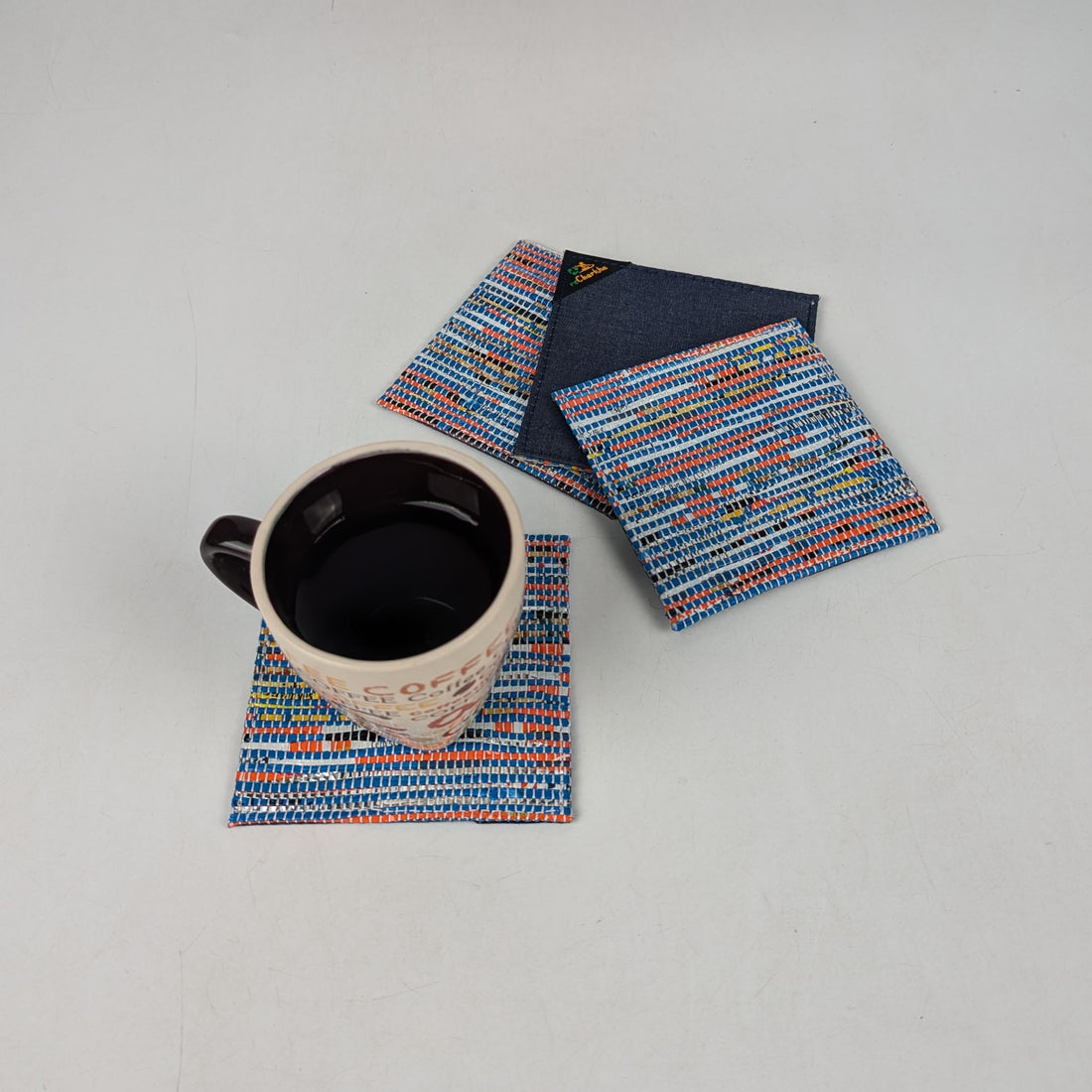 Upcycled Handcrafted Coaster (C0725-019) PS_W
