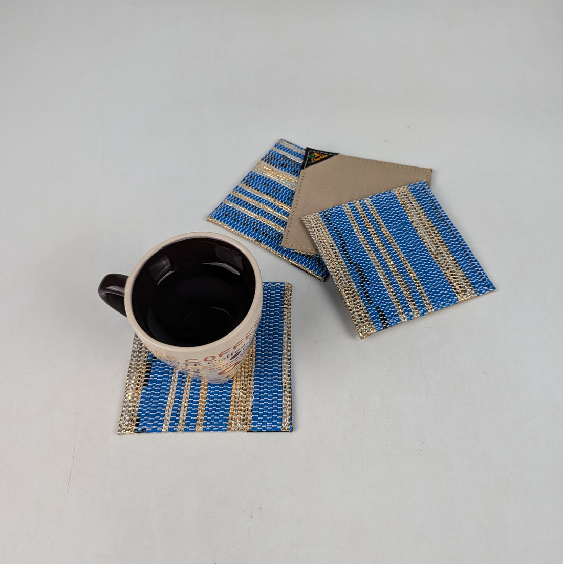 Upcycled Handcrafted Coaster (C0725-020) PS_W