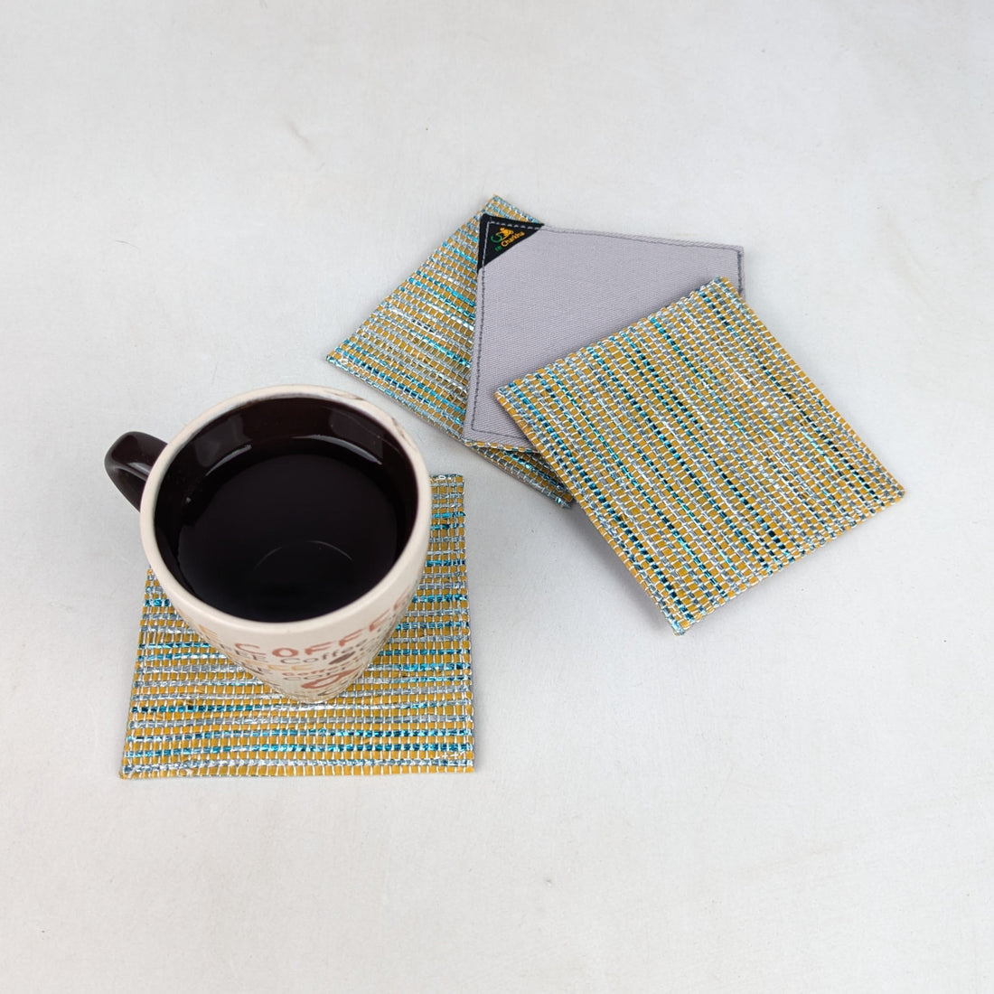 Upcycled Handcrafted Coaster (C0626-002) PS_W