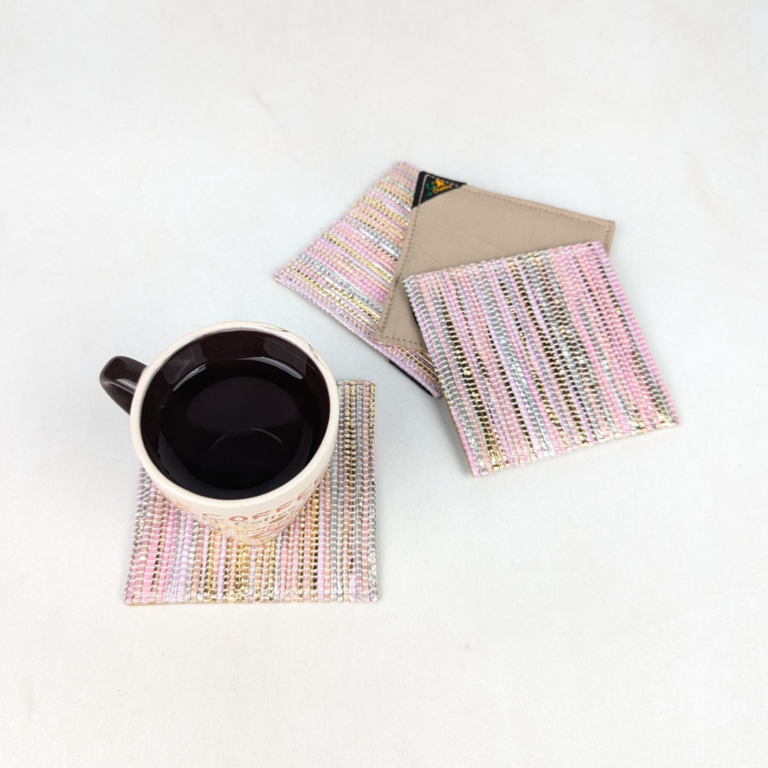 Upcycled Handcrafted Coaster (C0626-005) PS_W