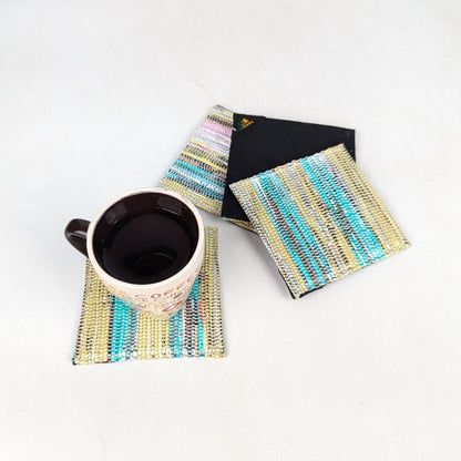Upcycled Handcrafted Coaster (C0626-006) PS_W