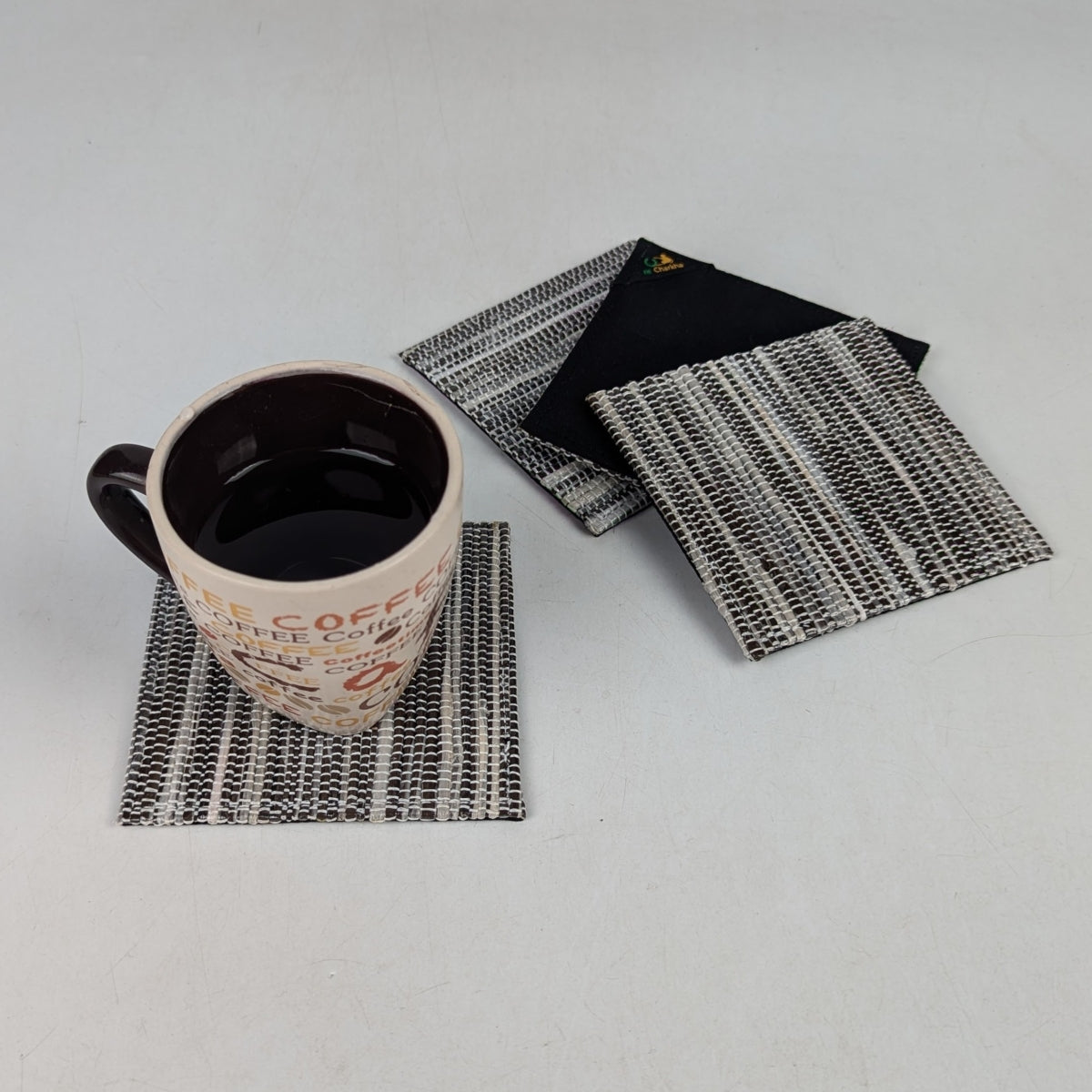 Upcycled Handcrafted Coaster (C1025-002) PS_W