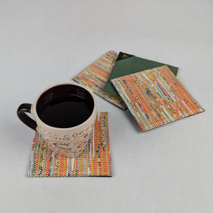 Upcycled Handcrafted Coaster (C1025-008) PS_W