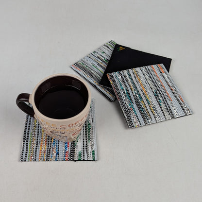Upcycled Handcrafted Coaster (C1025-009) PS_W