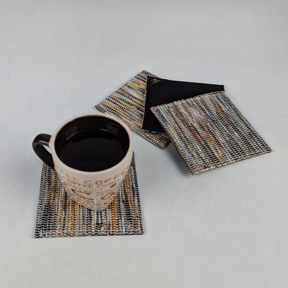 Upcycled Handcrafted Coaster (C1025-013) PS_W