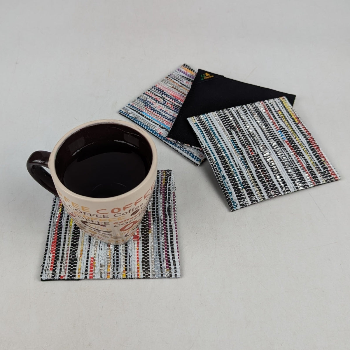 Upcycled Handcrafted Coaster (C1025-015) PS_W