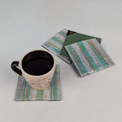 Upcycled Handcrafted Coaster (C1025-018) PS_W