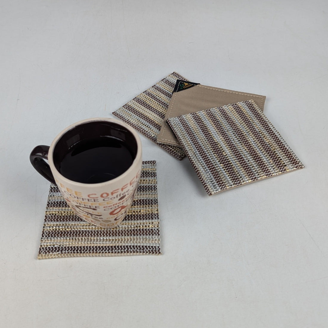 Upcycled Handcrafted Coaster (C1025-019) PS_W