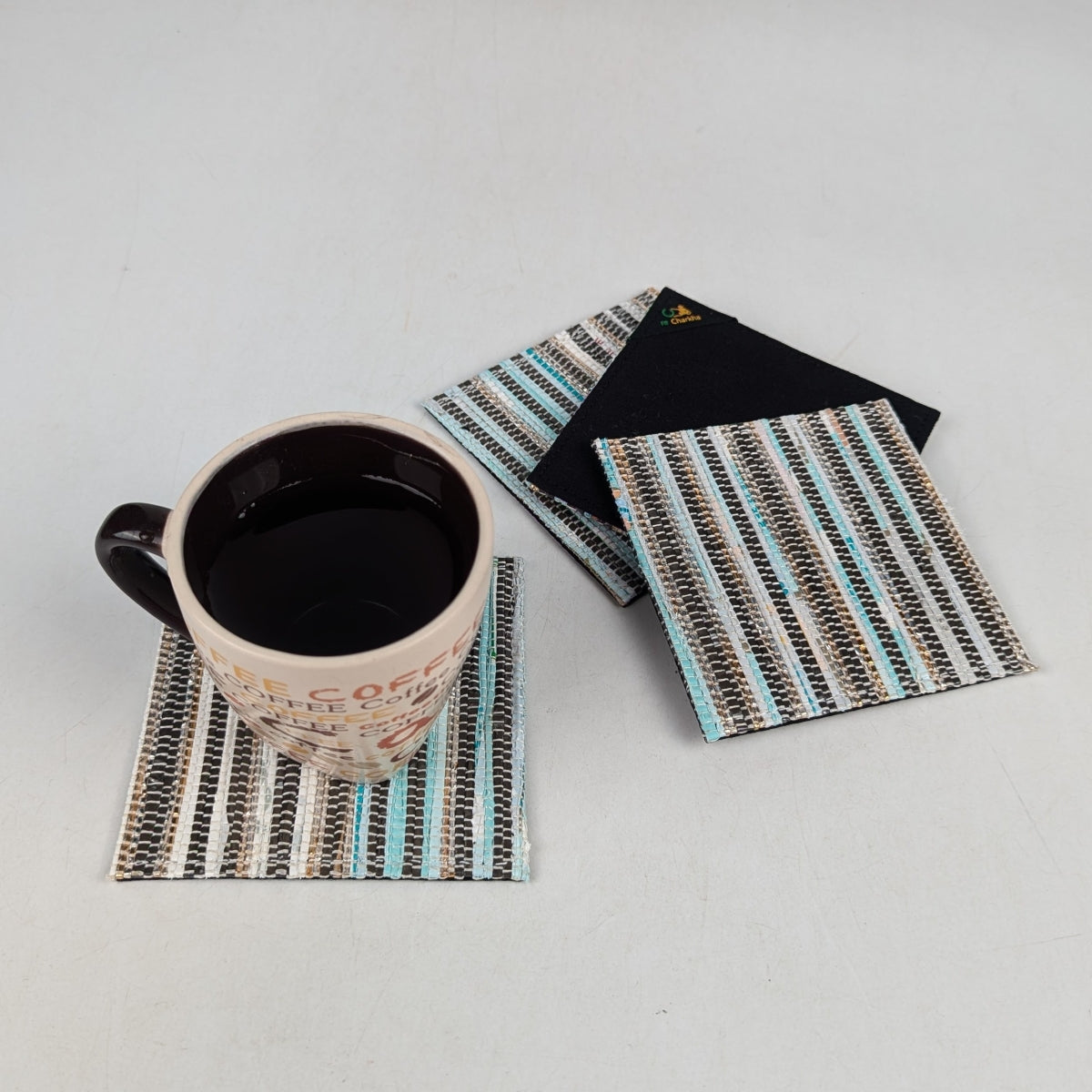 Upcycled Handcrafted Coaster (C1025-020) PS_W