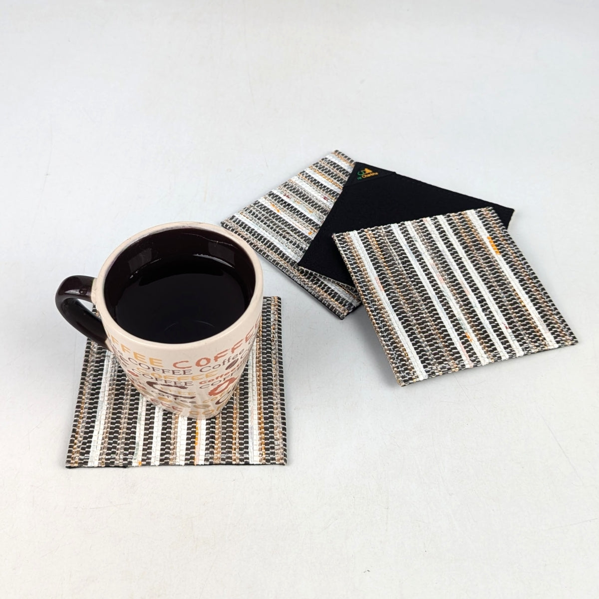 Upcycled Handcrafted Coaster (C1025-021) PS_W