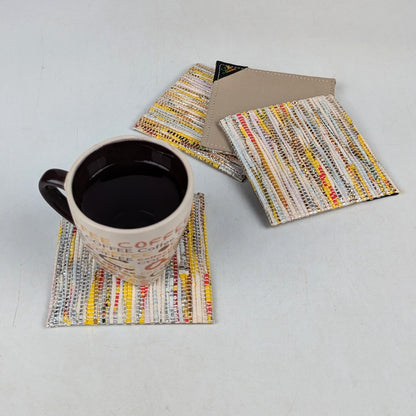 Upcycled Handcrafted Coaster (C1025-022) PS_W