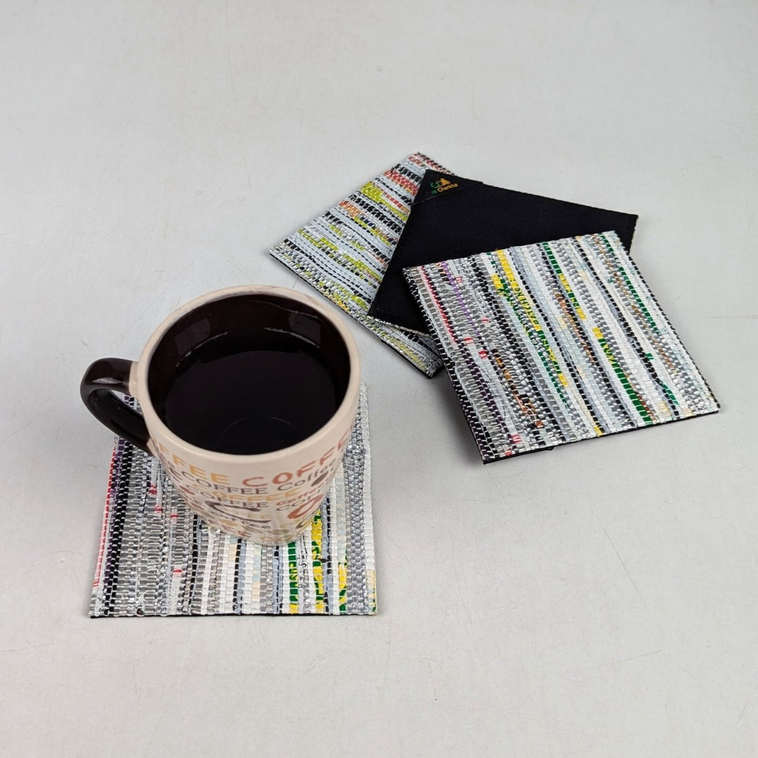 Upcycled Handcrafted Coaster (C1025-028) PS_W