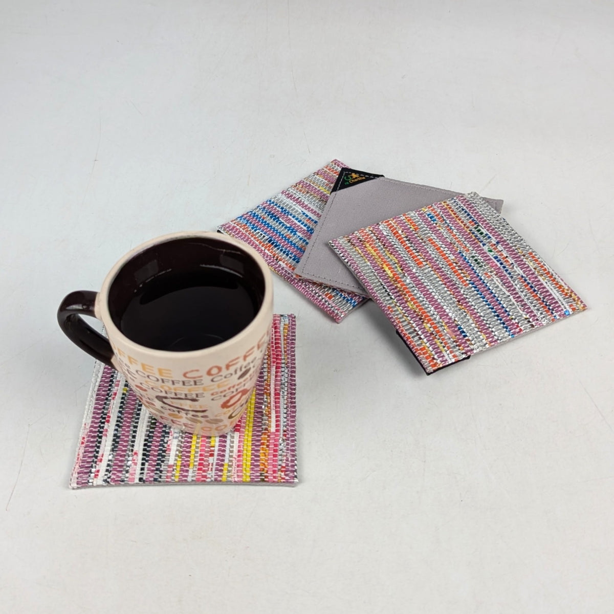Upcycled Handcrafted Coaster (C1025-030) PS_W