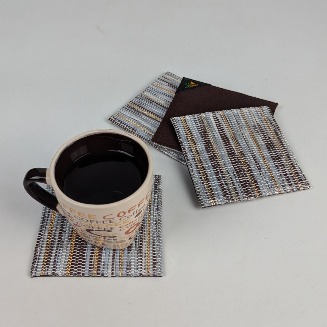 Upcycled Handcrafted Coaster (C1225-018) PS_W