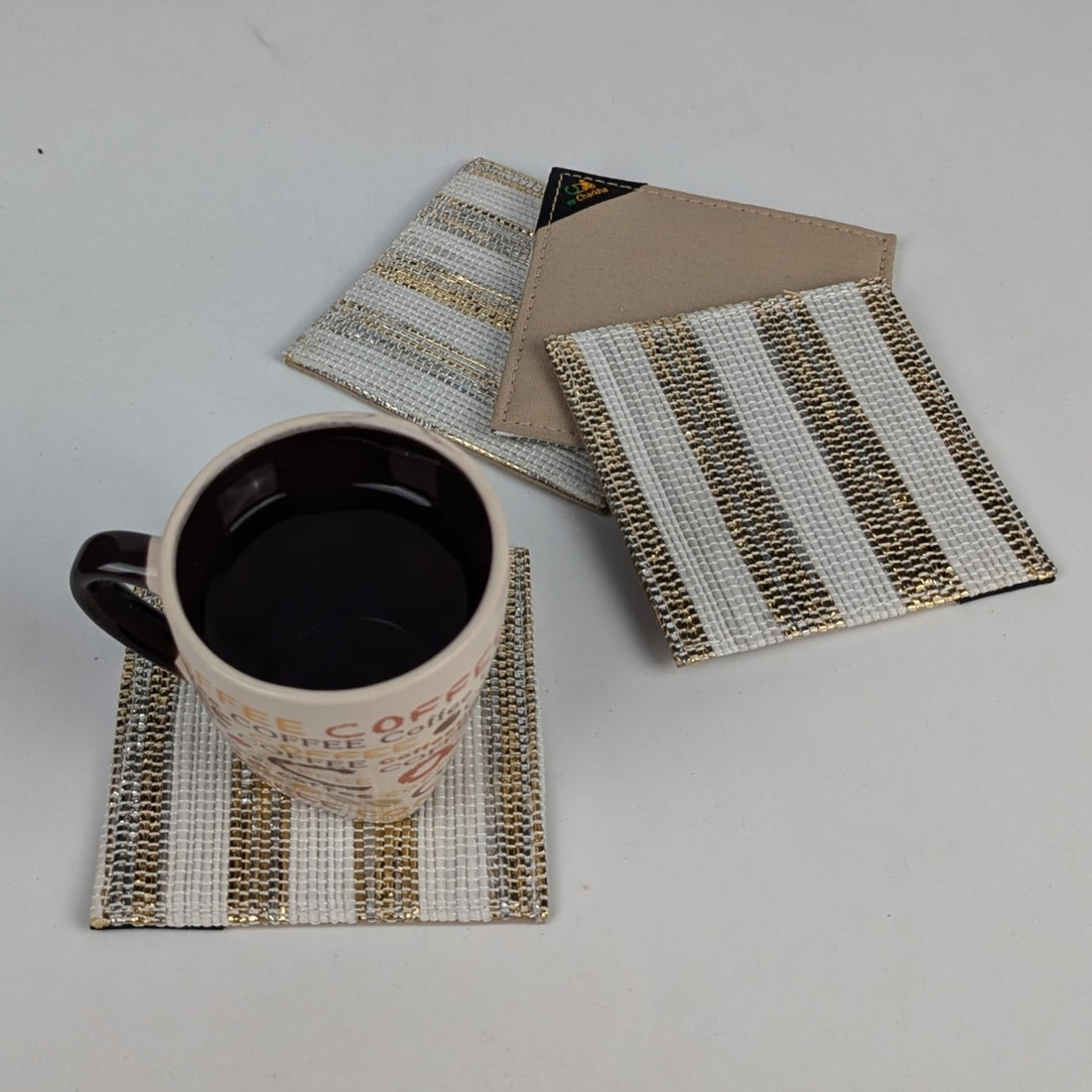 Upcycled Handcrafted Coaster (C1225-020) PS_W