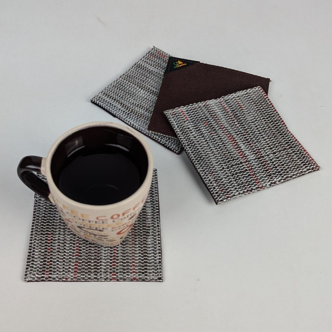 Upcycled Handcrafted Coaster (C1225-022) PS_W