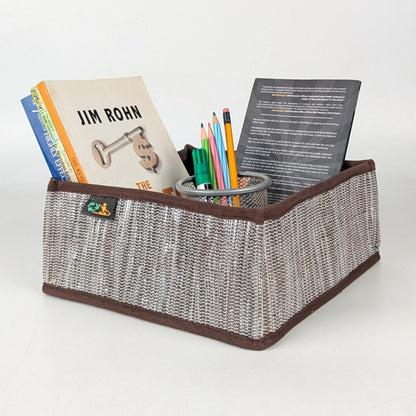Upcycled Handcrafted Collapsible Storage Basket Small (CSBS0525-016) PS_W