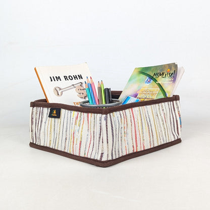 Upcycled Handcrafted Collapsible Storage Basket Small (CSBS0826-002)