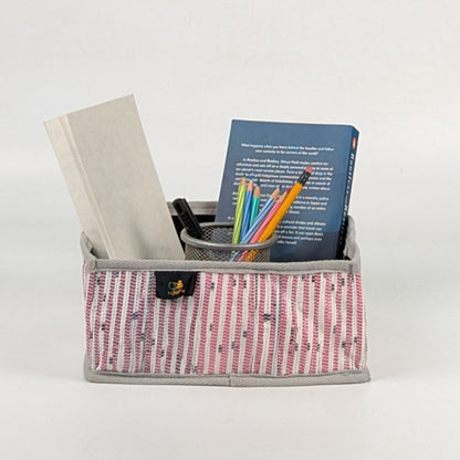 Upcycled Handcrafted Collapsible Storage Basket Small (CSBS0926-002)