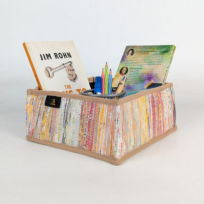 Upcycled Handcrafted Collapsible Storage Basket Small (CSBS1225-005) PS_W