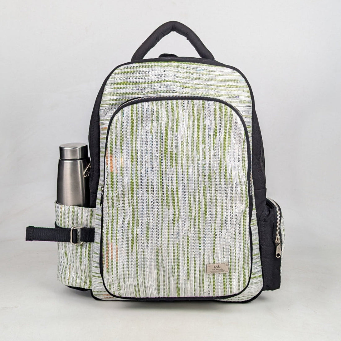 Upcycled Handcrafted Commuter Backpack (CBP0626-004) PS_W