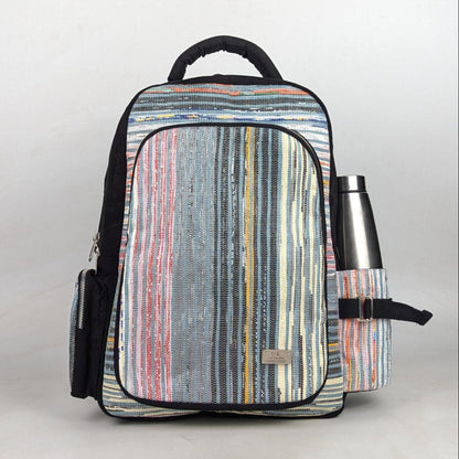 Upcycled Handcrafted Commuter Backpack (CBP0626-010) PS_W