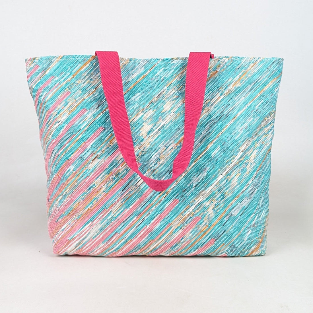 Upcycled Handcrafted Designer Beach Bag (BBD0426-010) PS_W 