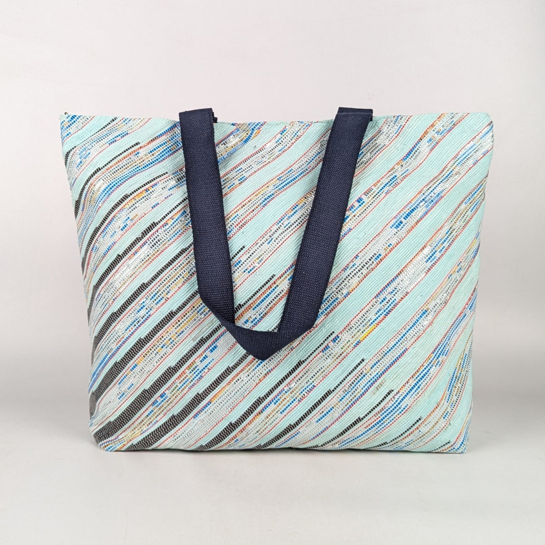 Upcycled Handcrafted Designer Beach Bag (BBD1025-001) PS_W