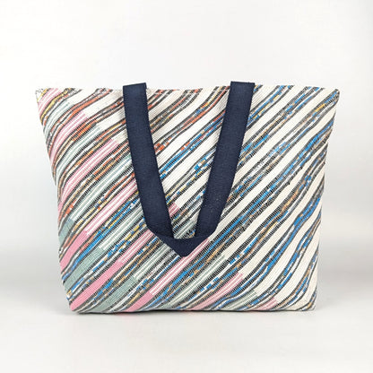 Upcycled Handcrafted Designer Beach Bag (BBD1025-006) PS_W