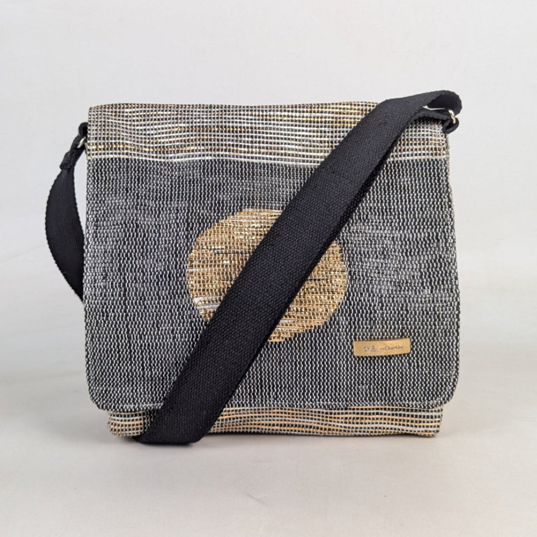 Upcycled Handcrafted Designer Messenger Bag (MBD0526-002) PS_W