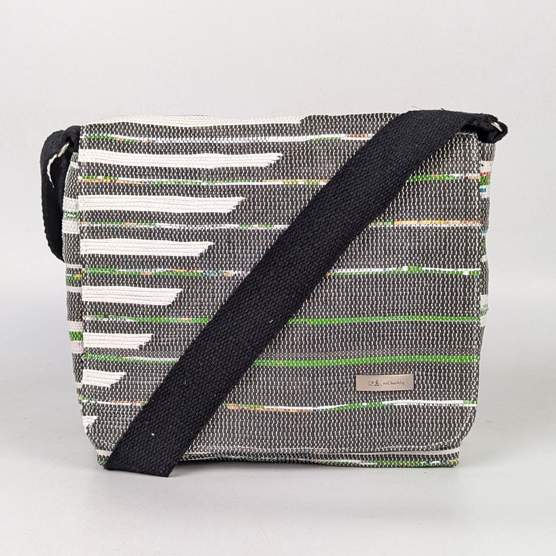 Upcycled Handcrafted Designer Messenger Bag (MBD0925-001) PS_W