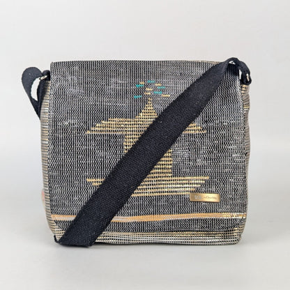 Upcycled Handcrafted Designer Messenger Bag (MBD0925-002) PS_W