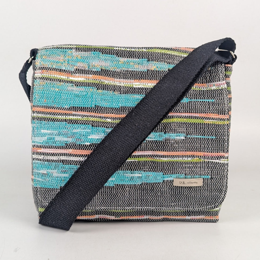 Upcycled Handcrafted Designer Messenger Bag (MBD1025-002) PS_W