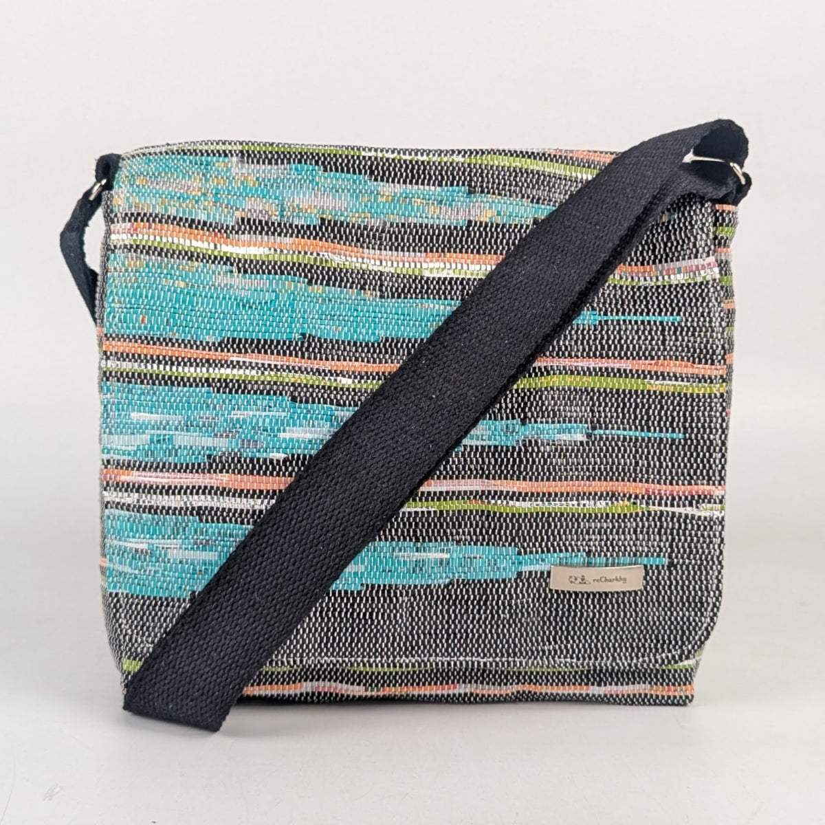 Upcycled Handcrafted Designer Messenger Bag (MBD1025-002) PS_W