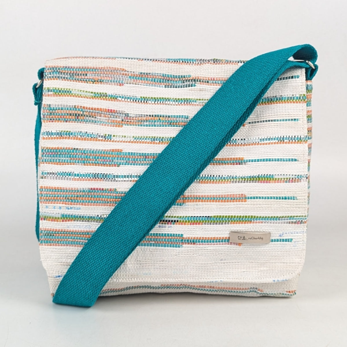 Upcycled Handcrafted Designer Messenger Bag (MBD1025-003) PS_W