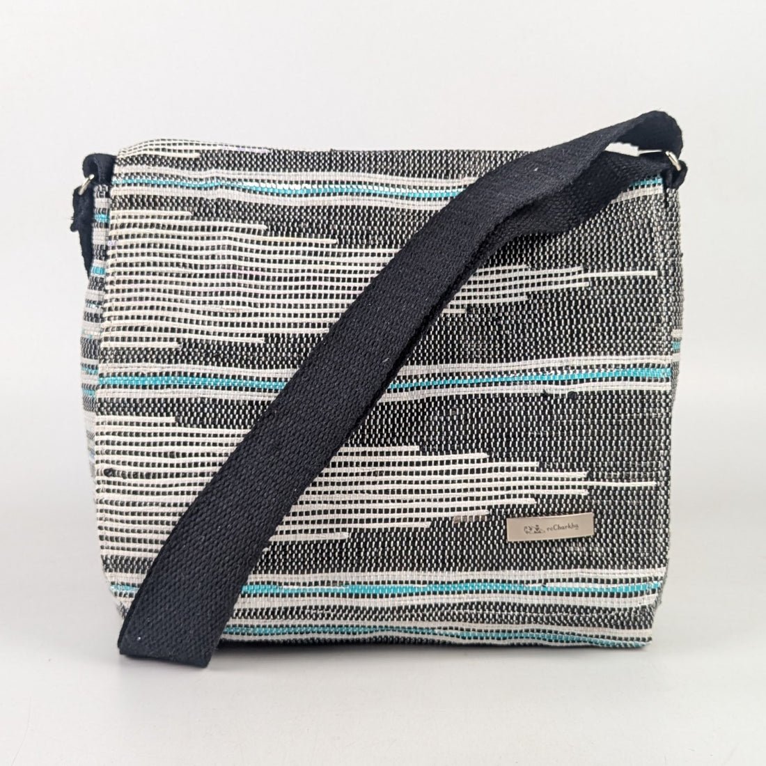 Upcycled Handcrafted Designer Messenger Bag (MBD1025-005) PS_W