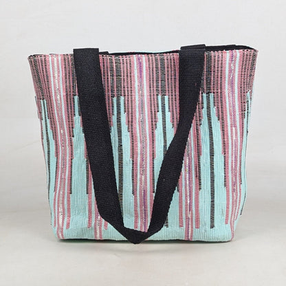 Upcycled Handcrafted Designer Shopper Tote (DST0726-001)