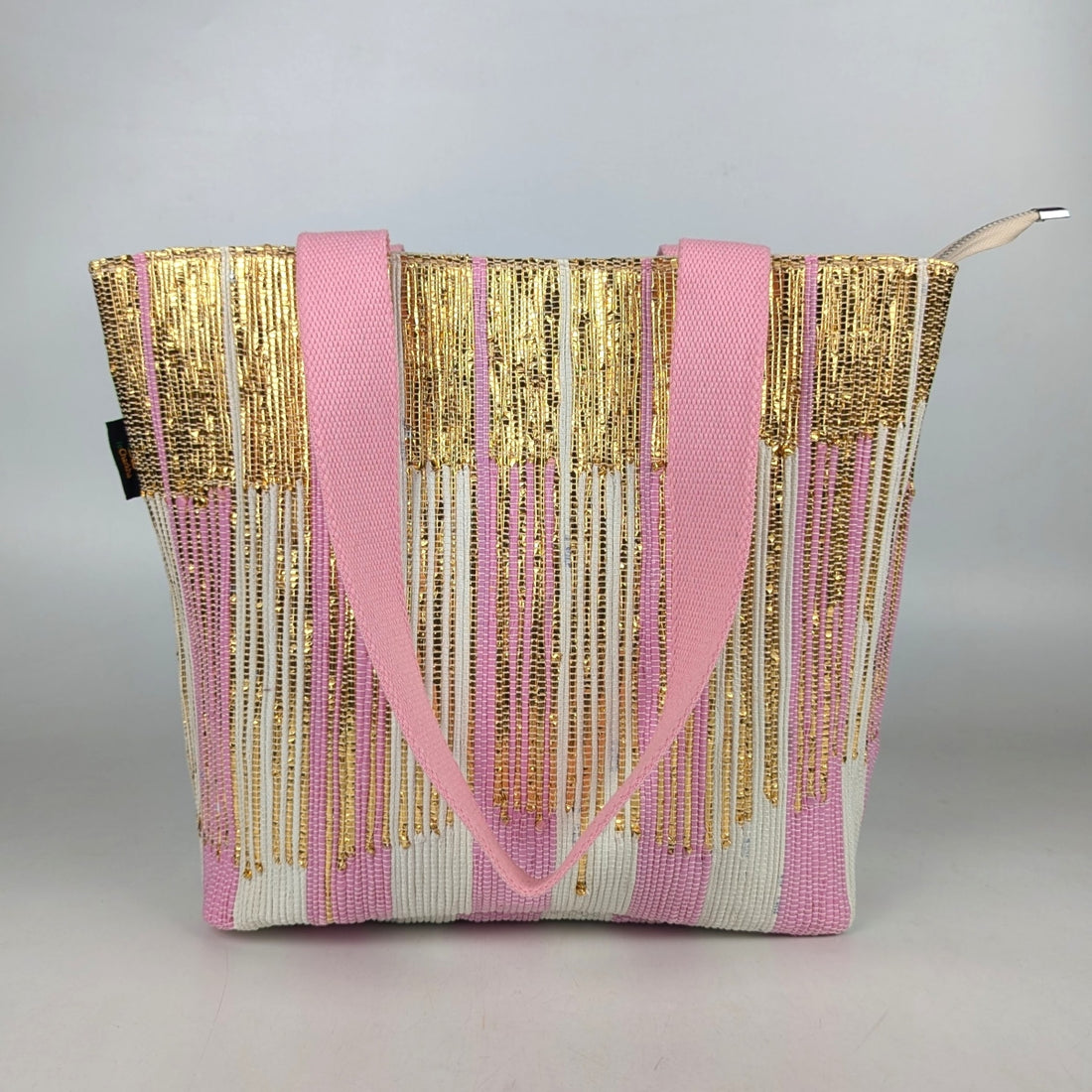 Upcycled Handcrafted Designer Shopper Tote (DST1025-003) PS_W