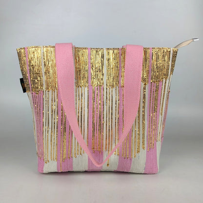 Upcycled Handcrafted Designer Shopper Tote (DST1025-003) PS_W